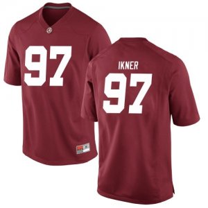 Men's Alabama Crimson Tide #97 LT Ikner Crimson Replica NCAA College Football Jersey 2403CYGP6